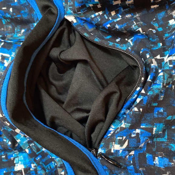 Tail Golf Dress Size Medium White Label Sleeveless 1/4 Zip Royal Blue/Black - Picture 6 of 11